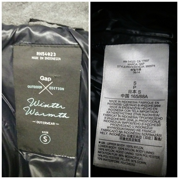 Gap | Two-tone Hooded Fur Puffer Jacket - Picture 7 of 8